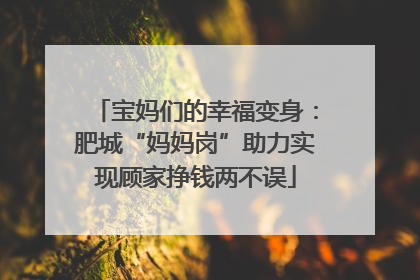宝妈们的幸福变身：肥城“妈妈岗”助力实现顾家挣钱两不误