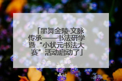 墨舞金陵·文脉传承——书法研学暨“小状元书法大赛”活动启动了