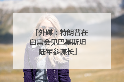 外媒：特朗普在白宫会见巴基斯坦陆军参谋长