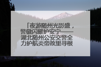 夜游随州光影盛，警徽闪耀护安宁——湖北随州公安交警全力护航炎帝故里寻根节夜游活动侧记