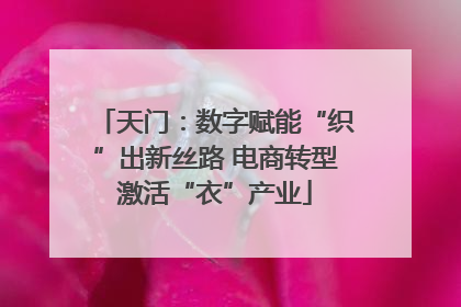 天门：数字赋能“织”出新丝路 电商转型激活“衣”产业
