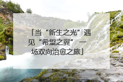 当“新生之光”遇见“希望之翼” 一场双向治愈之旅