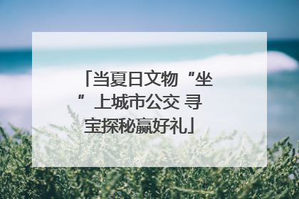 当夏日文物“坐”上城市公交 寻宝探秘赢好礼