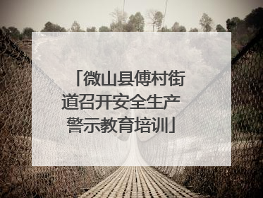 微山县傅村街道召开安全生产警示教育培训