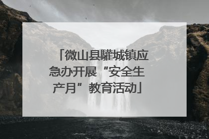 微山县驩城镇应急办开展“安全生产月”教育活动