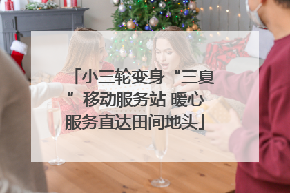 小三轮变身“三夏”移动服务站 暖心服务直达田间地头