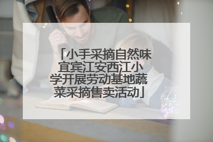 小手采摘自然味 宜宾江安西江小学开展劳动基地蔬菜采摘售卖活动