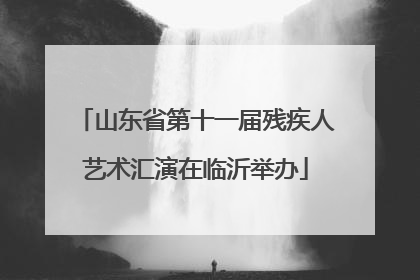山东省第十一届残疾人艺术汇演在临沂举办