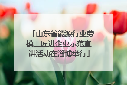 山东省能源行业劳模工匠进企业示范宣讲活动在淄博举行