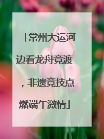 常州大运河边看龙舟竞渡，非遗竞技点燃端午激情