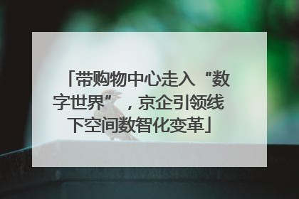 带购物中心走入“数字世界”，京企引领线下空间数智化变革