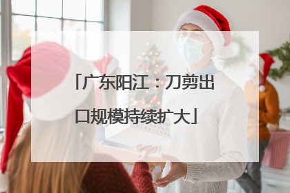 广东阳江：刀剪出口规模持续扩大