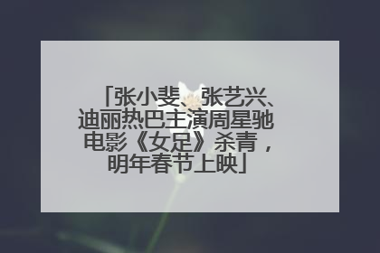 张小斐、张艺兴、迪丽热巴主演周星驰电影《女足》杀青，明年春节上映