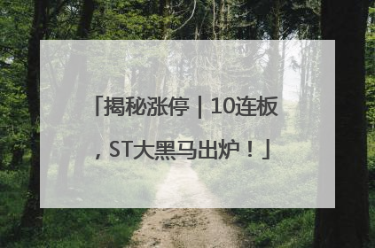 揭秘涨停｜10连板，ST大黑马出炉！