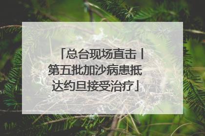 总台现场直击丨第五批加沙病患抵达约旦接受治疗