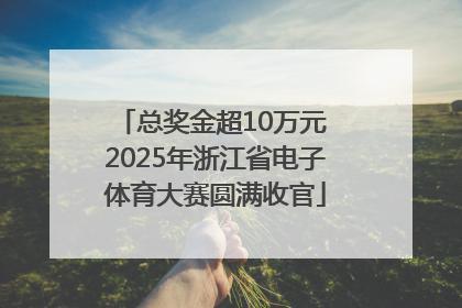 总奖金超10万元 2025年浙江省电子体育大赛圆满收官