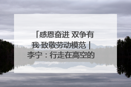 感恩奋进 双争有我·致敬劳动模范｜李宁：行走在高空的“电网卫士”