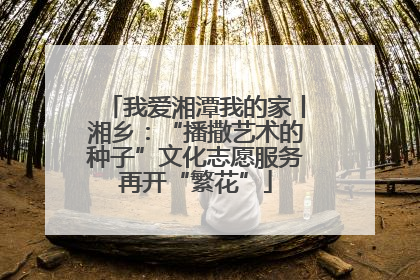 我爱湘潭我的家丨湘乡：“播撒艺术的种子”文化志愿服务再开“繁花”