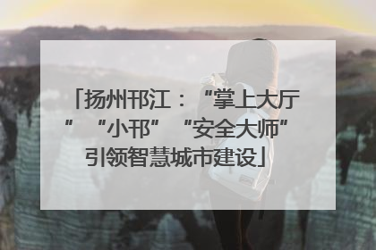 扬州邗江：“掌上大厅”“小邗”“安全大师”引领智慧城市建设