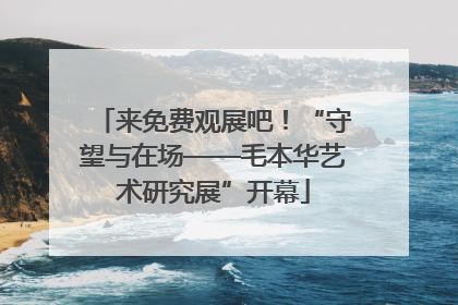 来免费观展吧！“守望与在场——毛本华艺术研究展”开幕