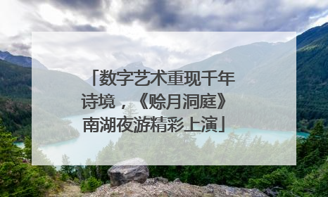 数字艺术重现千年诗境，《赊月洞庭》南湖夜游精彩上演