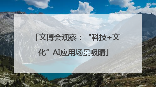 文博会观察：“科技+文化”AI应用场景吸睛