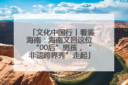 文化中国行丨看鉴海南：海南文昌这位“00后”男孩，“非遗跨界秀”走起