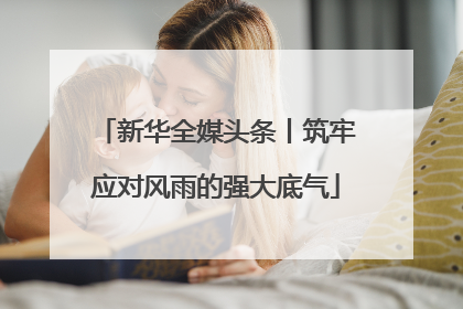 新华全媒头条丨筑牢应对风雨的强大底气