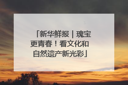 新华鲜报｜瑰宝更青春！看文化和自然遗产新光彩