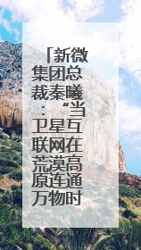 新微集团总裁秦曦：“当卫星互联网在荒漠高原连通万物时，成都的创新故事才真正开始”