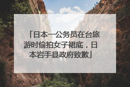 日本一公务员在台旅游时偷拍女子裙底，日本岩手县政府致歉