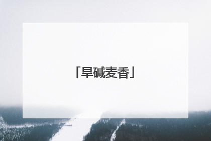 旱碱麦香