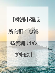 株洲市强戒所向群：忠诚铸警魂 丹心护归途
