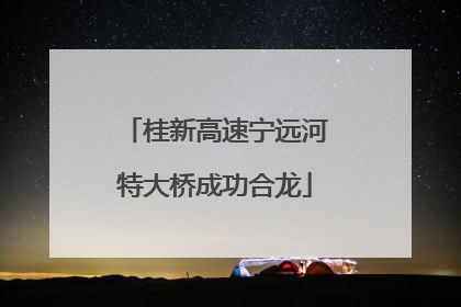 桂新高速宁远河特大桥成功合龙