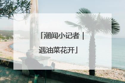 潮闻小记者｜遇油菜花开