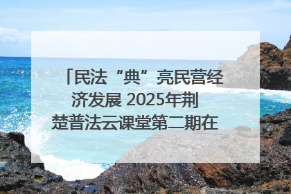 民法“典”亮民营经济发展 2025年荆楚普法云课堂第二期在武汉客厅开讲