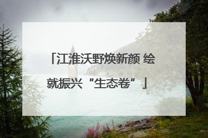 江淮沃野焕新颜 绘就振兴“生态卷”