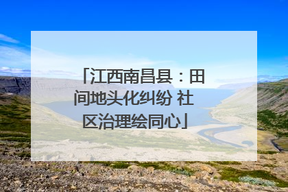 江西南昌县：田间地头化纠纷 社区治理绘同心