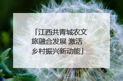江西共青城农文旅融合发展 激活乡村振兴新动能