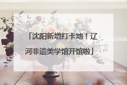 沈阳新增打卡地！辽河非遗美学馆开馆啦
