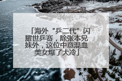 海外“乒二代”闪耀世乒赛，除张本兄妹外，这位中意混血美女爆了大冷