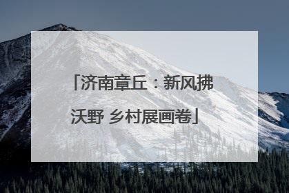 济南章丘：新风拂沃野 乡村展画卷