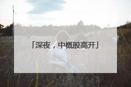 深夜，中概股高开