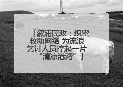 溆浦民政：织密救助网络 为流浪乞讨人员撑起一片“清凉港湾”
