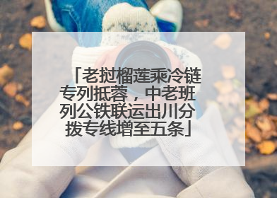 老挝榴莲乘冷链专列抵蓉，中老班列公铁联运出川分拨专线增至五条