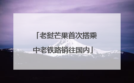 老挝芒果首次搭乘中老铁路销往国内