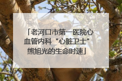 老河口市第一医院心血管内科“心脏卫士”熊旭光的生命时速