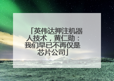 英伟达押注机器人技术，黄仁勋：我们早已不再仅是芯片公司