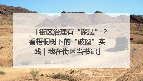 街区治理有“魔法”？看梧桐树下的“破圈”实践｜我在街区当书记