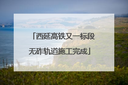 西延高铁又一标段无砟轨道施工完成